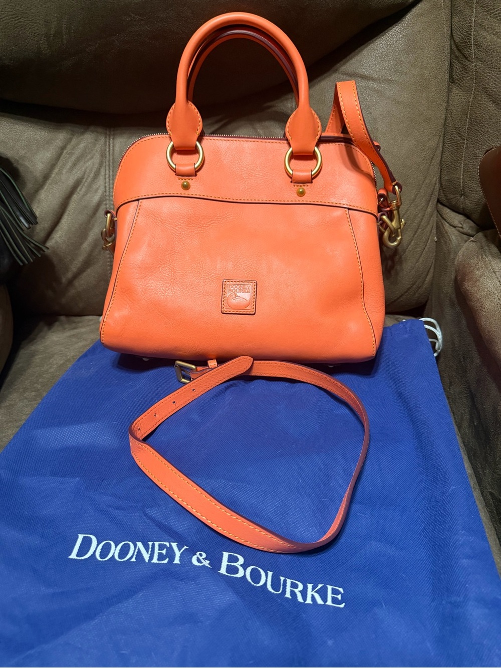 Dooney & Bourke Florentine Salmon Leather Satchel